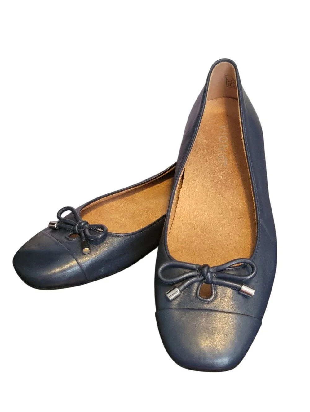 VIONIC Navy Blue Klara Ballet Flats Size 6.5 NWOT